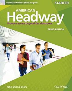 AMERICAN HEADWAY STARTER 3RD EDITION STUDENT BOOK WITH OXFORD ONLINE SKILLS PROGRAM