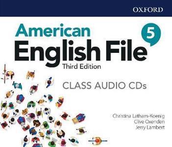 AMERICAN ENGLISH FILE 3RD EDITION 5 CLASS AUDIO CDs