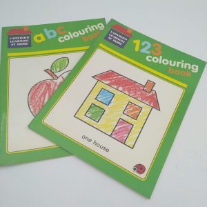 123 colouring book and abc colouring book