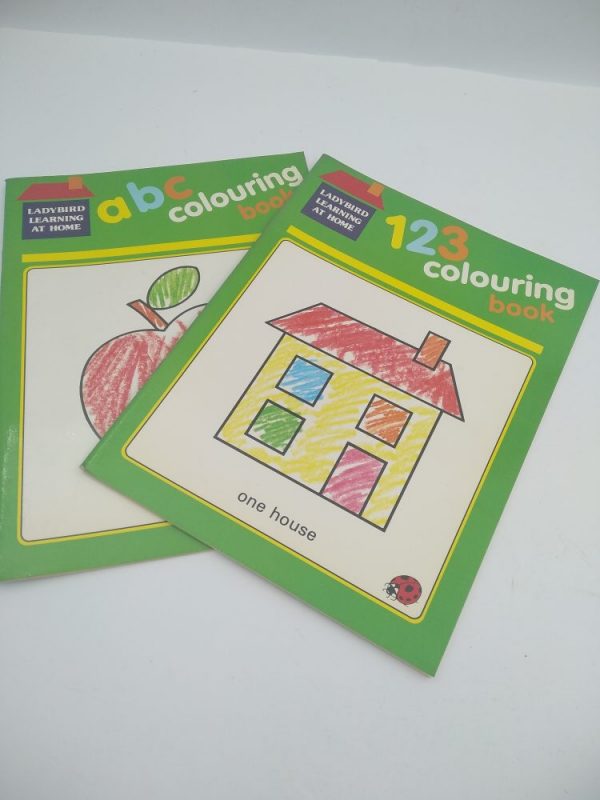 123 colouring book and abc colouring book