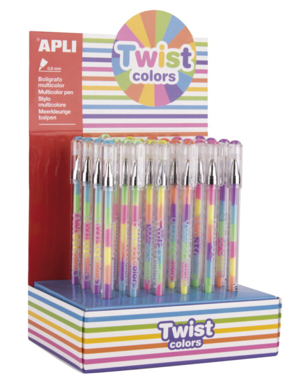 Στυλό Twist colors Apli