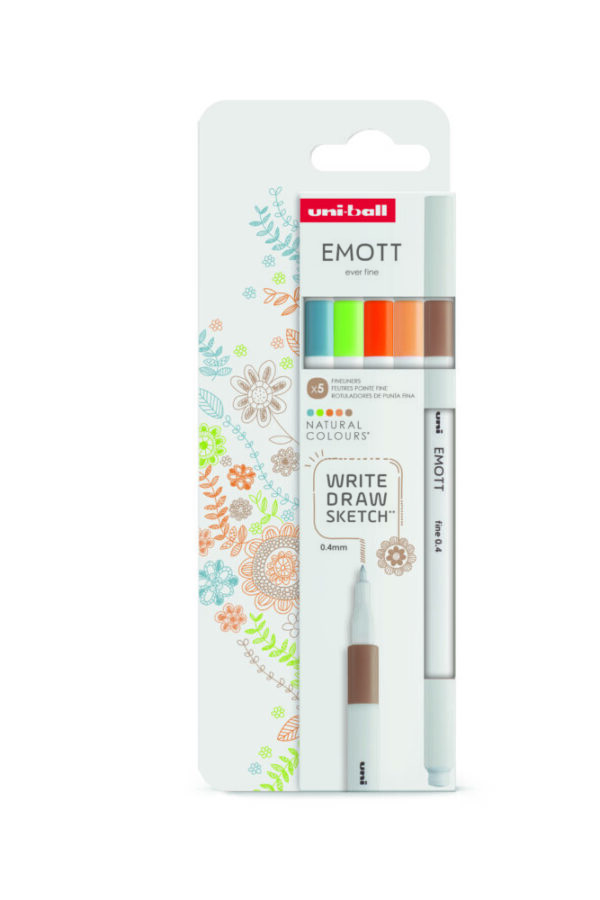 UNI EMOTT 5P SET NATURAL COLOURS