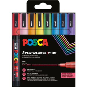 Uni posca 8 paint markers pc 3m Uni posca 8 paint markers pc 3m