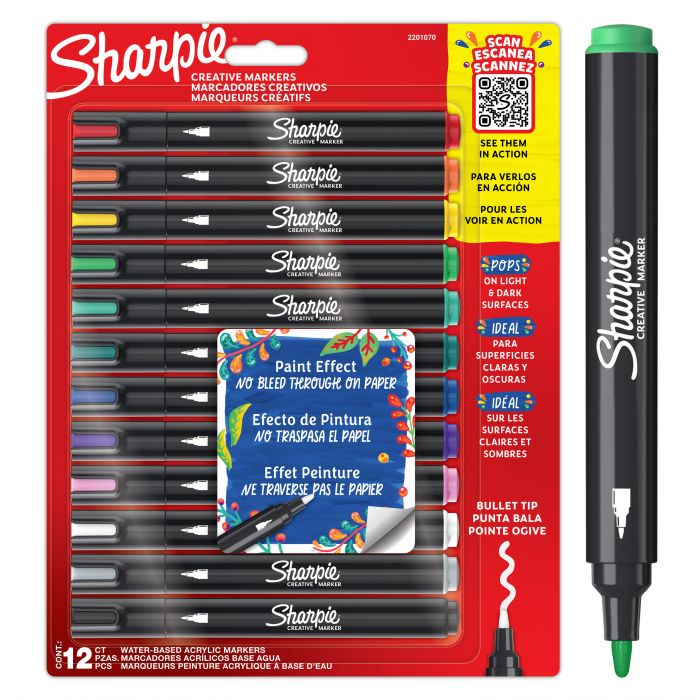 SHARPIE CREATIVE ACRYLIC M. BULLET BL12 SHARPIE CREATIVE ACRYLIC M. BULLET BL12