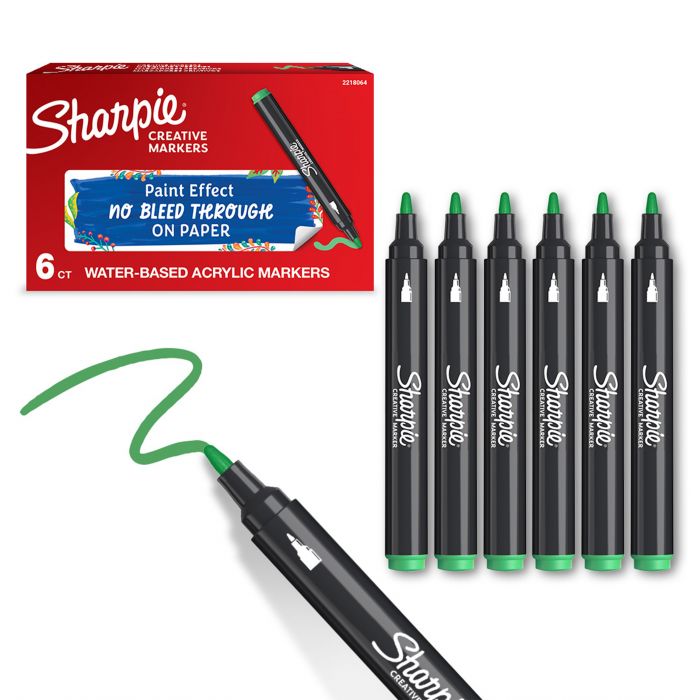 SHARPIE CREATIVE ACR. M.BULLET GREEN ACRYLIC SHARPIE CREATIVE ACR. M.BULLET GREEN ACRYLIC