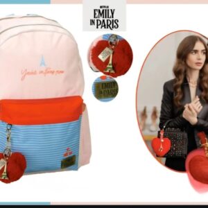 Emily in paris τσάντα πλάτης Emily in paris τσάντα πλάτης